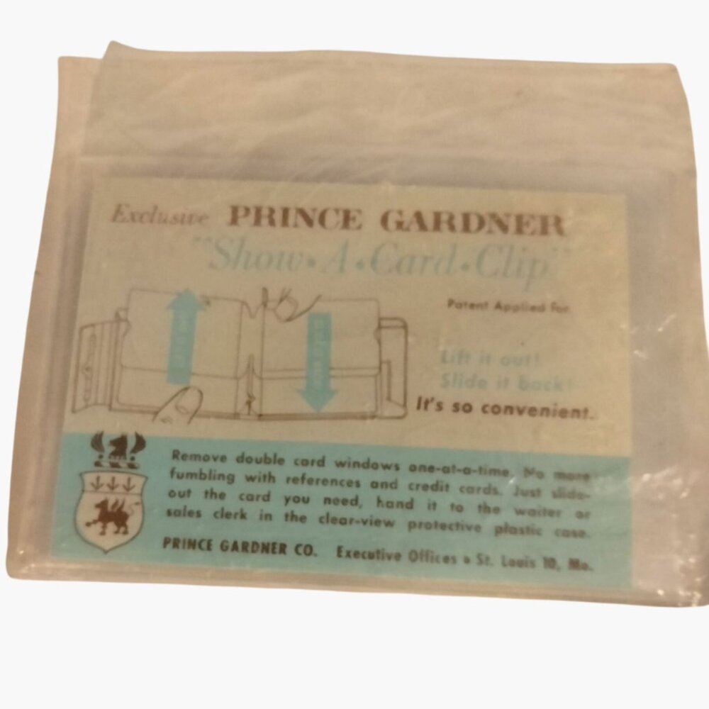 Prince Gardner Show A Card Clip Exclusive Wallet Insert Clear Protective Case